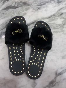 Black Color Flip Flop Slippers