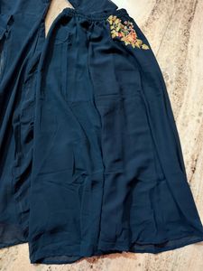 Palazzo With Split Kurti Set
