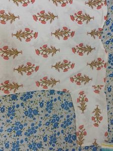 Floral Print Cotton Kurti