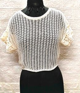 🎁Buy 2 Get 1 Free🎁 Size M/L Crochet Crop Top