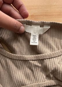 H&amp;M Ribbed Cropped Tank Top