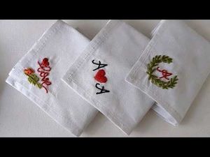 Love inspired Embroidered Handkerchiefs