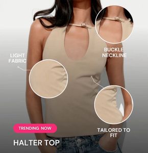 Elegant Halter Neck Top