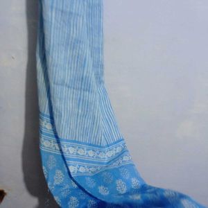 Blue Kurta With Duppatta