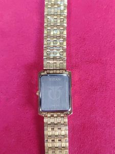 Gold Titan Watch