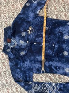 Blue Tie-Dye Kurti