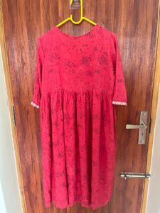 Floral Print Pink Dress