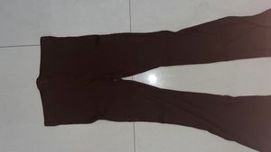 Brown Flare Leggings, never used