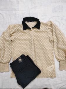 Sheer Shirt With Jeans