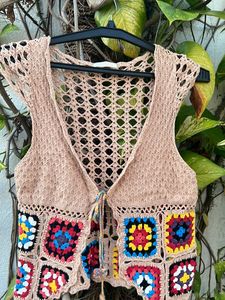 Crochet waistcoat Top