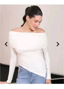 Off-Shoulder Long Sleeve Top