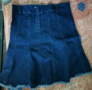 Denim Skirt Top Co-ord Set