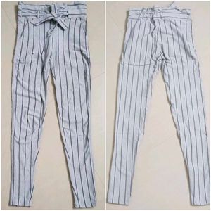 Striped Tie-Waist Pants