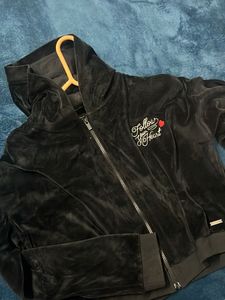 Velvet Cropped Hoodie