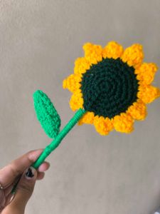 Crochet Sunflower Decor