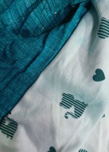 Teal Floral Cardigan Top