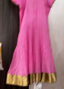 Pink Embroidered Kurta XXL