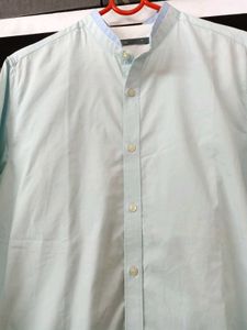 MENS Chinese Collor Light Blue Shirt