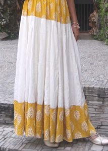 Boho Chic Yellow Panel Dress