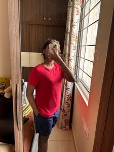 Bright Red Gym Shirt