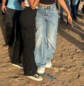 Washed Wide Leg Jeans
