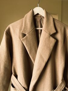 Belted Wool Blend Coat