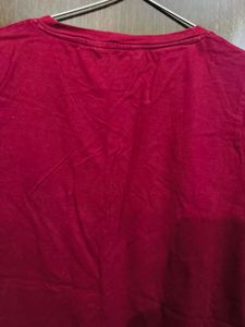 Red V-Neck T-Shirt