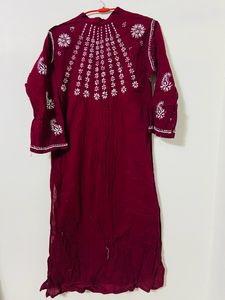 Chikankari kurta (Negotiable Price)