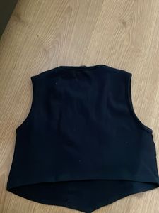 Black Floral Crop Top
