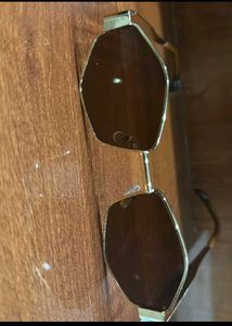 Gold Geometric Sunglasses