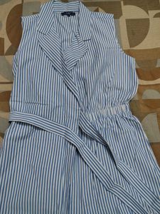 Striped Blue Romper