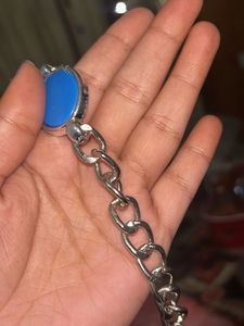 Blue Stone Chain Bracelet