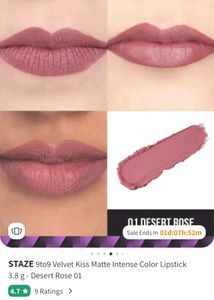 STAZE 9to9 Branded Unused Lipstick Combo Pack Of 2