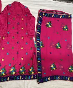 Embroidered Chudidaar Kameez 3 PieceSuit