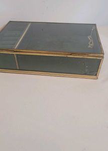 Original Mason Home Emerald Glass Jewellery Box