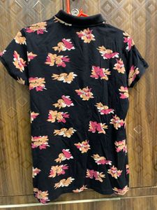 Floral Print Polo Shirt