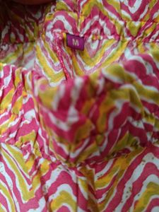Vibrant Zig-Zag Kurti Pant