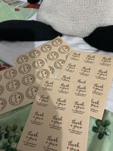 Thank you stickers for packaging
