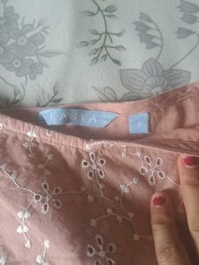 Peach Co-ord set (ajio  brand )