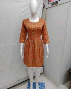 Women Orange Tops Tunics