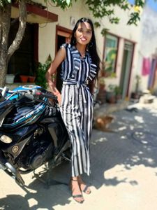 Striped Jumpsuit