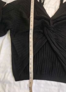 Twist Front Long Sleeve Top