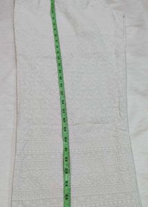 White Lakhnavi Plazo