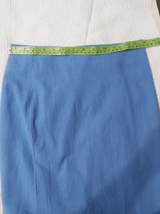 White Tops With Blue Skirt