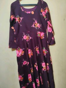 Floral Print Dress with dupatta size S