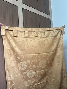 Pack of 2 Elegant Gold Floral Curtain