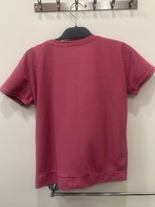 Pink Casual Top With A Print