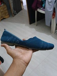 Blue Metro Memory Foam Slip-On Shoes