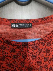 ZARA Floral Midi Dress