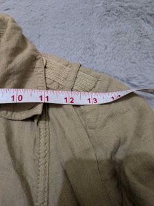 VTG ARMANI JEANS Light Brown 100% Linen Jacket